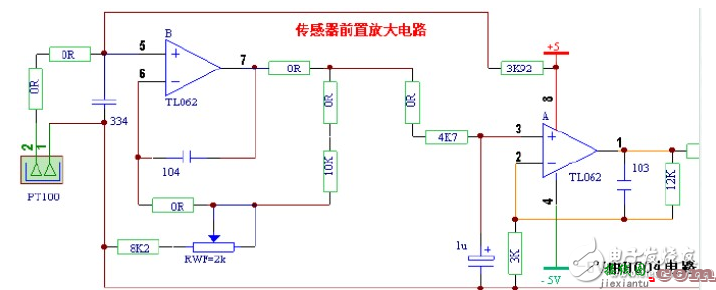 pt100温度传感器电路图  第3张