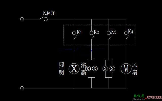 关于浴霸电路图解析  第1张