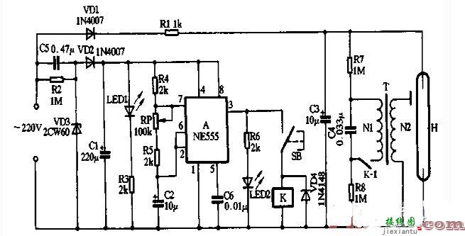 ne555闪烁灯电路图大全  第4张