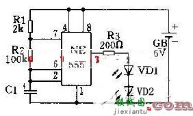 ne555闪烁灯电路图大全  第2张