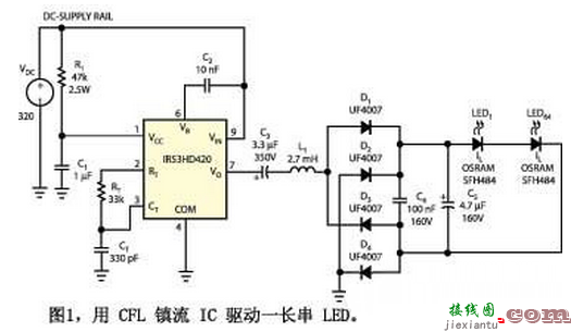 深入解析CFL镇流器IC驱动LED应用电路  第1张