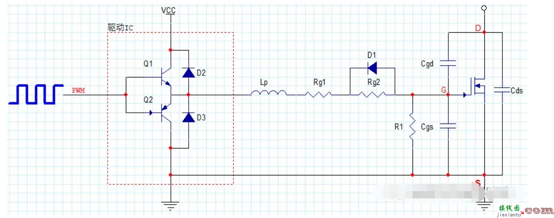 常见的MOSFET驱动方式，驱动电路的参数计算  第4张