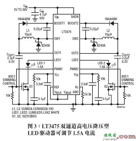 基于高功率LED驱动电路的背光和照明应用  第3张