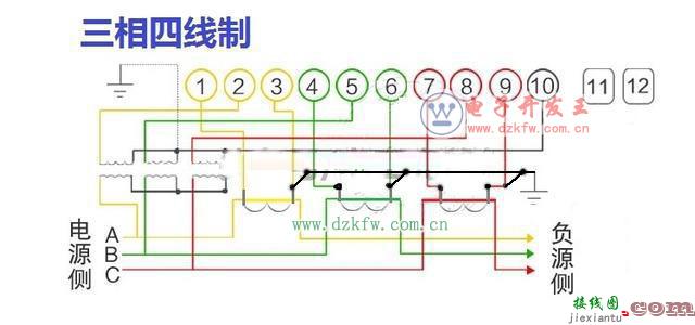 电工必备：图解最全电表接线图  第9张