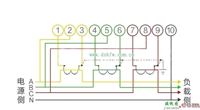 电工必备：图解最全电表接线图  第8张