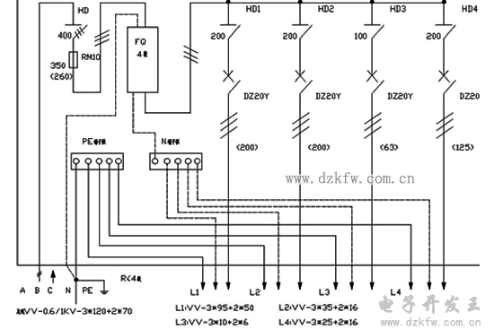 详解家庭用配电箱接线图，配电箱接线方法，配电箱怎么接线  第2张