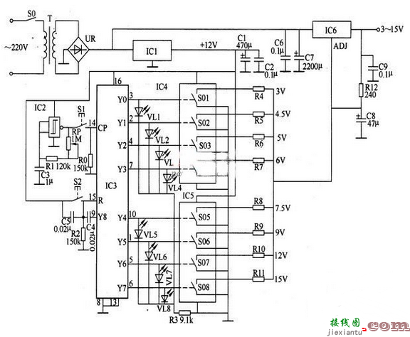 揭秘LM7812数控直流稳压电源电路设计  第1张