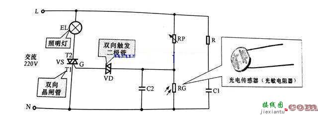 光电传感器控制电路原理图分析  第1张