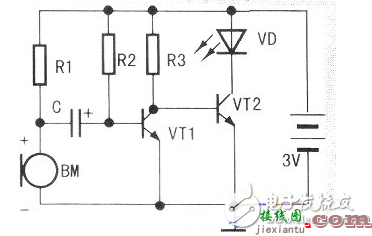 灵敏声控电路 - 声控闪光灯电路图大全（驻极体电容器话筒/高压闪光灯）  第1张