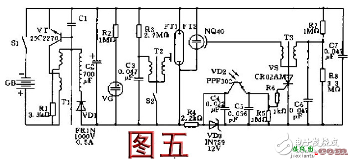 并联控制式自动调光闪光灯 - 最全的照相机闪光灯电路图大全（十款照相机闪光灯电路图详解）  第1张