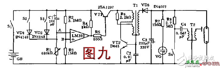 并联控制式自动调光闪光灯 - 最全的照相机闪光灯电路图大全（十款照相机闪光灯电路图详解）  第5张