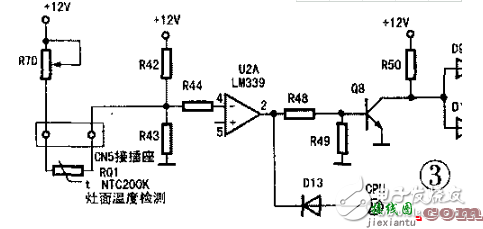 过热检测保护电路 - 电磁炉温度检测电路图大全（高频/IGBT/传感器温度检测电路详解）  第1张