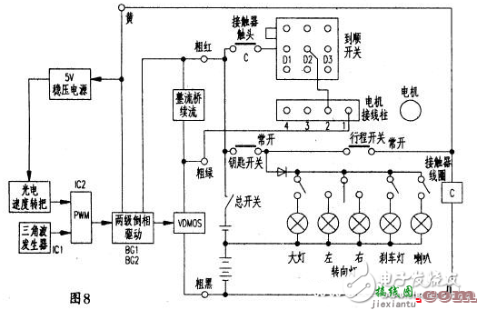 电动叉车控制器电路图（四） - 电动叉车控制器电路图大全（稳压电源/有刷控制器/89C2051控制器）  第1张