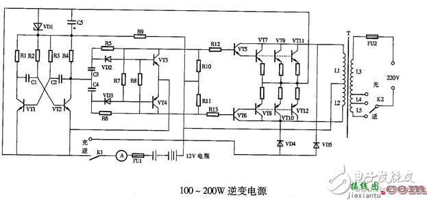 逆变电源把直流电逆变成交流电 - 直流变交流简易电路图大全（场效应晶体管/逆变电源/MOS场效应管变换电路详解）  第1张