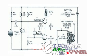 AM发射电路 - 调幅发射机电路图大全（振幅调制/锁相环/晶体管发射机电路图详解）  第2张