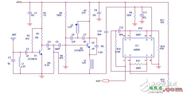 无线发射电路图 - 433m无线发射电路图大全（T630无线电/音频调制/电感三点式发射电路详解）  第2张