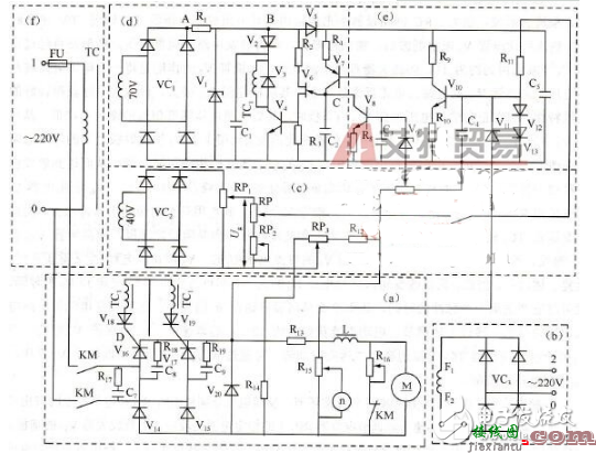 晶闸管调速电路图大全（包括LM324\晶闸管无级调光调速电路原理图）  第5张