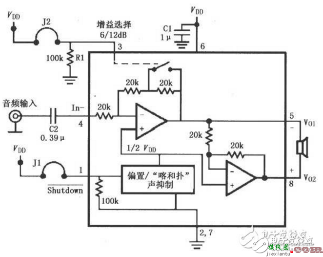 音频信号放大器电路图（七） - 音频信号放大器电路图大全（十款经典的音频信号放大器电路原理图详解）  第2张