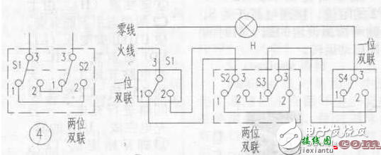 楼梯开关双控电路图（五） - 楼梯开关双控电路图大全（七款楼梯开关双控电路设计原理图详解）  第2张