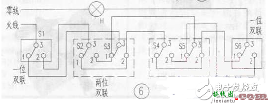 楼梯开关双控电路图（五） - 楼梯开关双控电路图大全（七款楼梯开关双控电路设计原理图详解）  第3张