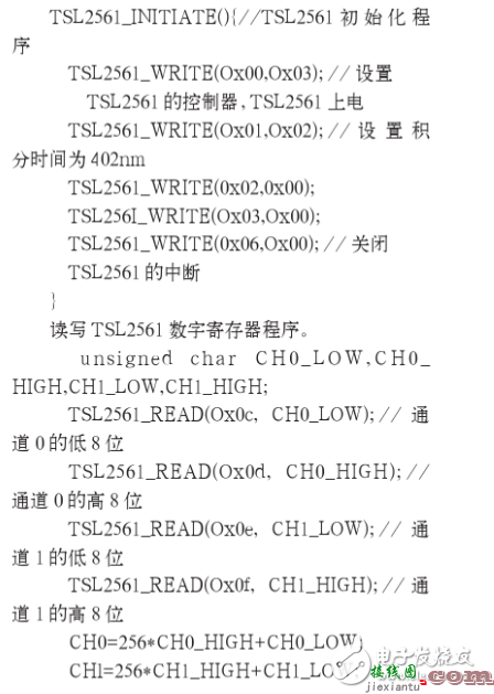 读写TSL2561的流程 - 基于ARM的LED自适应调光系统设计  第1张