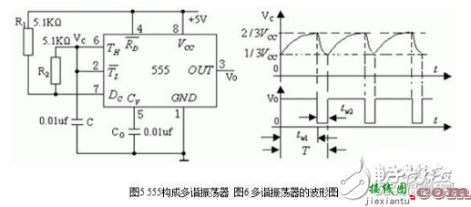 555脉冲发生器电路图设计（五） - 555脉冲发生器电路图大全（六款555脉冲发生器电路设计原理图详解）  第2张