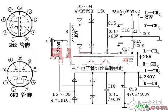 电子管音调电路图（三） - 电子管音调电路图大全（六款电子管音调电路原理图详解）  第3张