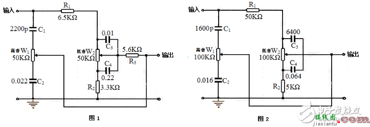 最简单音调电路图（三） - 最简单音调电路图大全（八款模拟电路设计原理图详解）  第1张