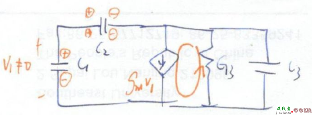 引入非理想效应 - 基本π网络之三电容电路和零极点分析  第3张