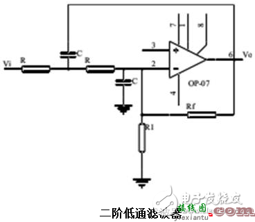 带通滤波电路 - 光电脉搏检测电路图大全（四款模拟电路设计原理图详解）  第2张