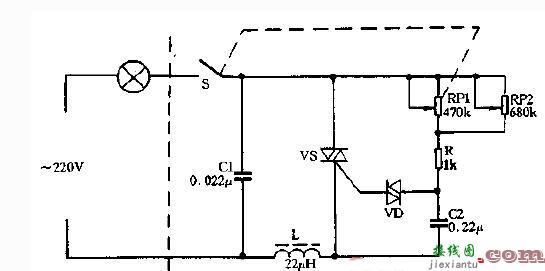 220v双向可控硅电路图大全 - 220v双向可控硅电路图大全（八款模拟电路设计原理图详解）  第3张