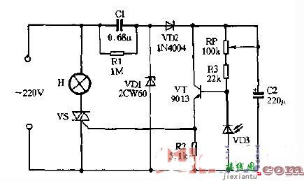 220v双向可控硅电路图大全 - 220v双向可控硅电路图大全（八款模拟电路设计原理图详解）  第2张