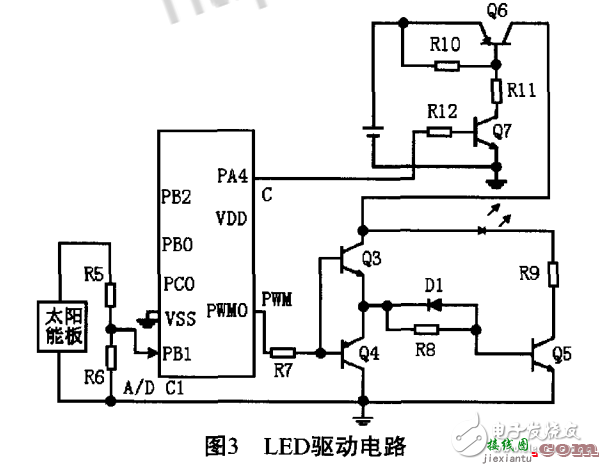 太阳能路灯控制电路设计方案（二） - 太阳能路灯控制电路设计方案汇总（两款太阳能路灯控制电路原理图详解）  第4张