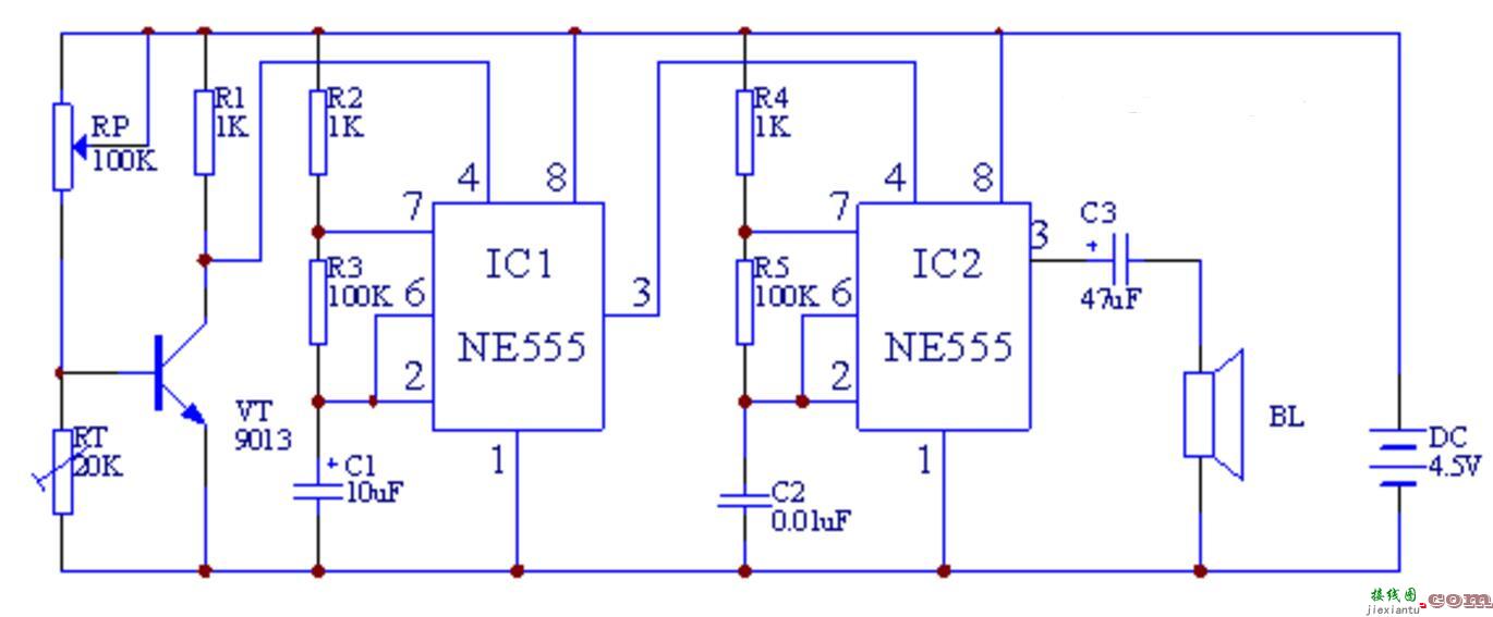 ne555调温电路图大全（四） - ne555调温电路图大全（六款ne555调温电路）  第3张