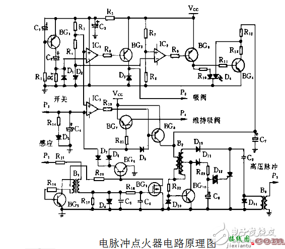 电脉冲点火器设计分析 - 电脉冲点火器电路图及电脉冲点火器设计分析  第1张