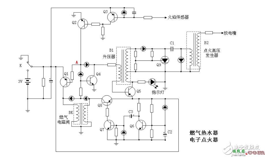 点火器电路原理 - 燃气热水器点火器的原理分析_燃气热水器电路原理图  第2张