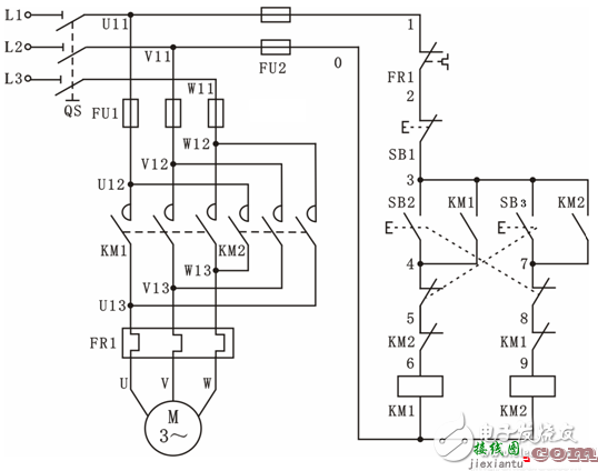 电机电路原理图 - 控制电机的几种控制电路原理图  第2张