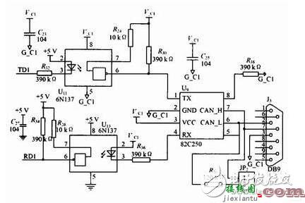 CAN总线接口电路设计 - 剖析LPC2119USB-CAN连接器电路设计方案  第1张