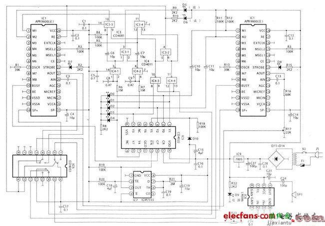 两段声音全自动语音复制电路的设计  第1张