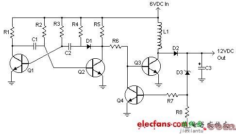 简单的6v转12v电路图  第1张