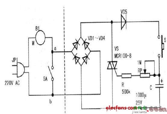 简单定时小吊扇的制作电路图  第1张