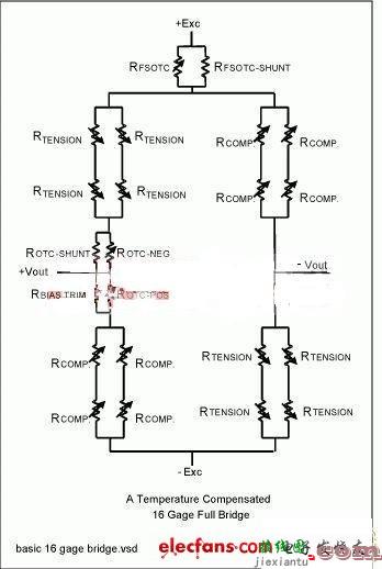 应变片的惠斯通电桥配置电路  第3张