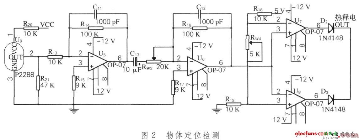 物体定位检测电路图  第1张