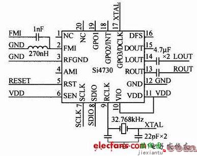 数字收音机芯片Si4730原理图及外围电路  第2张