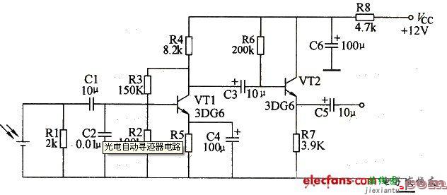 光电自动寻迹器原理图  第1张