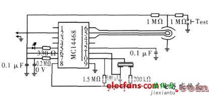 基于MC14468的烟雾传感电路  第1张