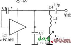 μPC1651构成的超高频振荡器电路  第1张