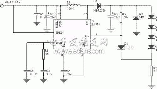 基于EL7516的高电流白光LED驱动器设计  第4张