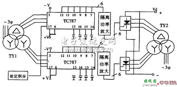 基于TC787的三相两重桥有源逆变电路  第1张