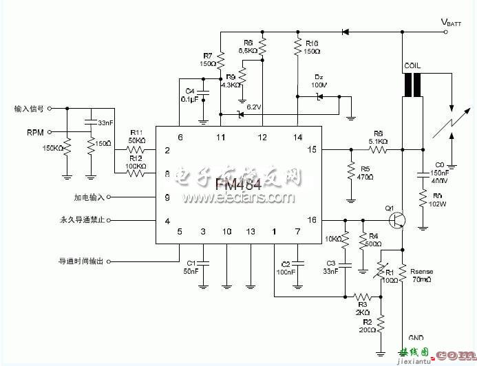 基于FM484的无触点点火原理电路  第1张